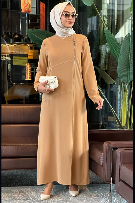Mahza 4561 138 cm Pardesü Latte - 1